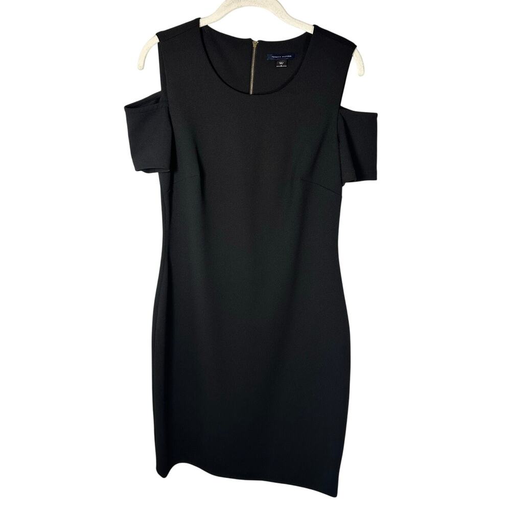 Tommy Hilfiger Black Cold Shoulder Dress Women's 8